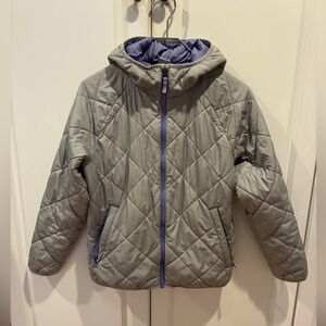 REI Kids Quilted Jacket - Gray and Purple